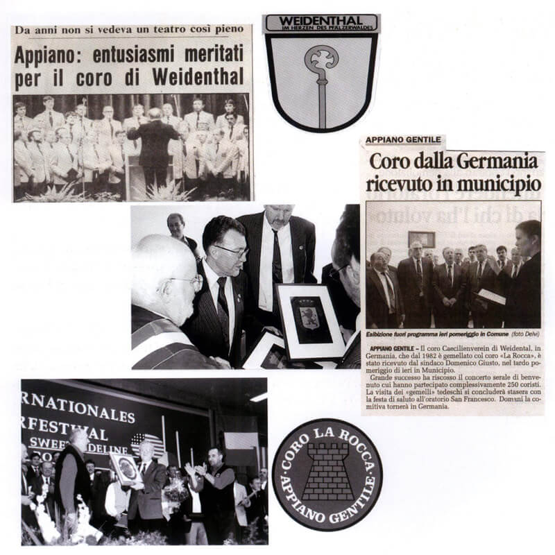 2006 - Visita del "Coro Caecilienverain" in occasione del 40° anniversario del "Coro La Rocca"